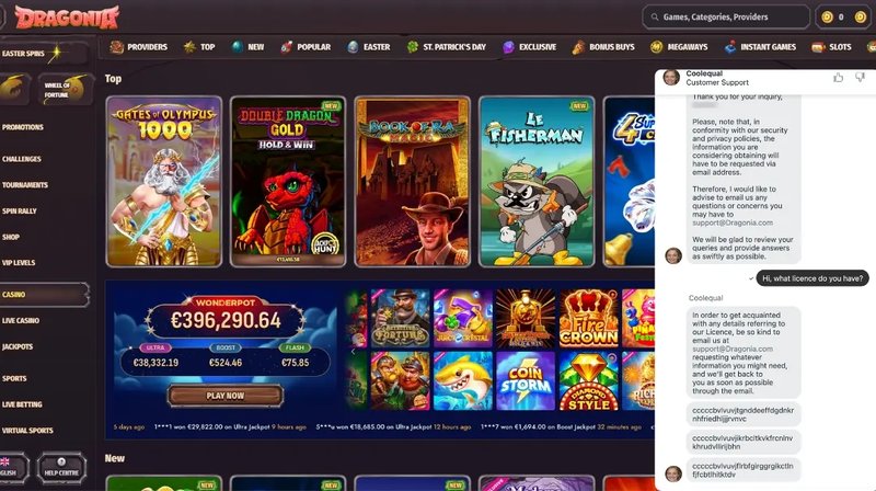 Découvrez le monde enchanté du Casino Dragonia en ligne francophone
